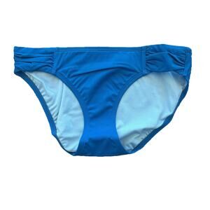 Title Nine Bikini Bottom Mid Rise Swimwear Small Ocean Blue NWT Swim